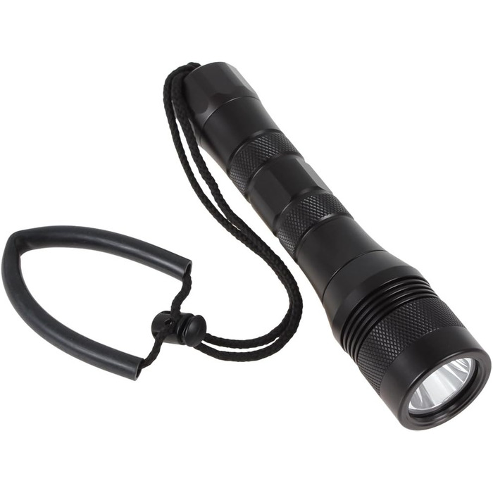 Підводний ліхтар SecurityIng® 1000Lm, 150M, водонепроникний LED, професійний (3 x 1,5V LR14, батареї не входять)