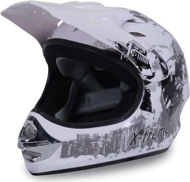 Мотошолом Actionbikes X-Treme для дітей: захист для мотоцикла, квадроцикла та кросбайка (зелений, XXL)