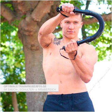 Sport-Tec силова гнучка штанга-експандер з пружиною для фітнесу та бодібілдингу