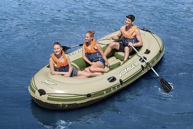 Надувний човен Bestway Hydro-Force Voyager 500 для 3 осіб, 348×141×48 см, комплект