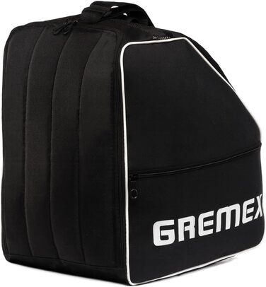 Чохол для лижних черевиків з відділенням для шолома - Водонепроникний рюкзак для лижних черевиків та шолома. Міцний, з титановими швами. Зручний для транспортування, подорожей та захисту спорядження (Чорний)