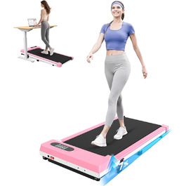 Walking Pad для дому HomeFitnessCode: електричний біговий килимок з нахилом, 1-8 км/год (Рожевий)