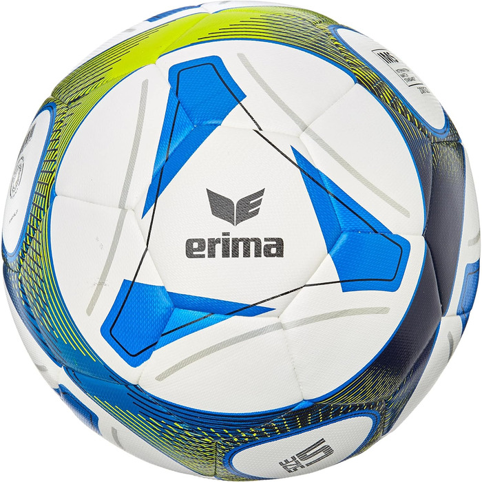 Гібридний футбольний м'яч Erima Hybrid Training 5 для дорослих, синьо-лаймовий