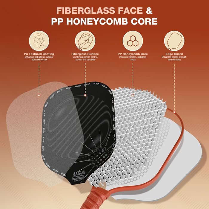 Набір для піклболу: 2 ракетки, 4 м'ячі, сумка. Фібергласова поверхня. Для гри в приміщенні та на вулиці