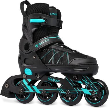 Інлайнери роликові ковзани RAVEN Expert, дитячі та дорослі, регульовані (40-43, 25,5-28 см), колір м'ятний