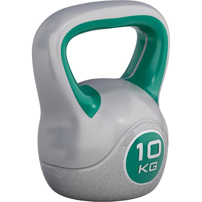Kettlebell GORILLA SPORTS пластиковий 2–20 кг, набір 30 кг (8+10+12 кг), гиря для фітнесу та тренувань, окремо або в комплекті, з підставкою/без, для дому та спортзалу