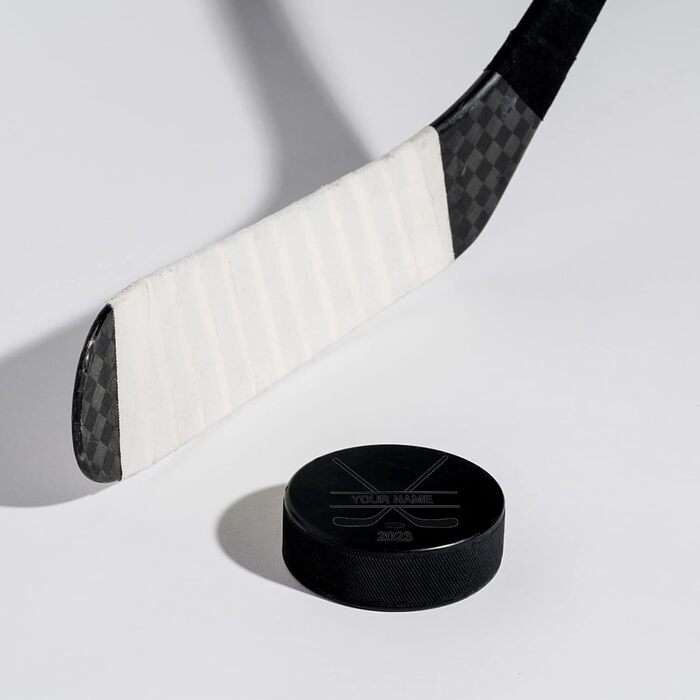 Персоналізована хокейна шайба з гравіюванням імені