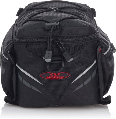Велосумка Norco Idaho 7.5 л, чорна, на багажник, 31x20x17 см