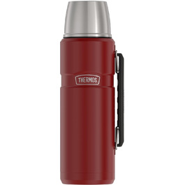 Термос-термобутилка THERMOS Stainless King 1,2 л, вакуумна, червона, нержавіюча сталь