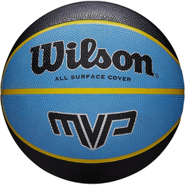 М'яч для баскетболу Wilson MVP Mini чорний/синій, гумовий