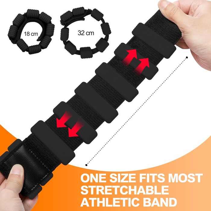 Набір фітнес-ваги для ніг та рук (2 шт., по 0,5 кг) - ваги-манжети для рук, ніг, 1 кг, регульовані. Підходять для фітнесу, йоги, пілатесу, аеробіки, ходьби, плавання. Чорний колір.