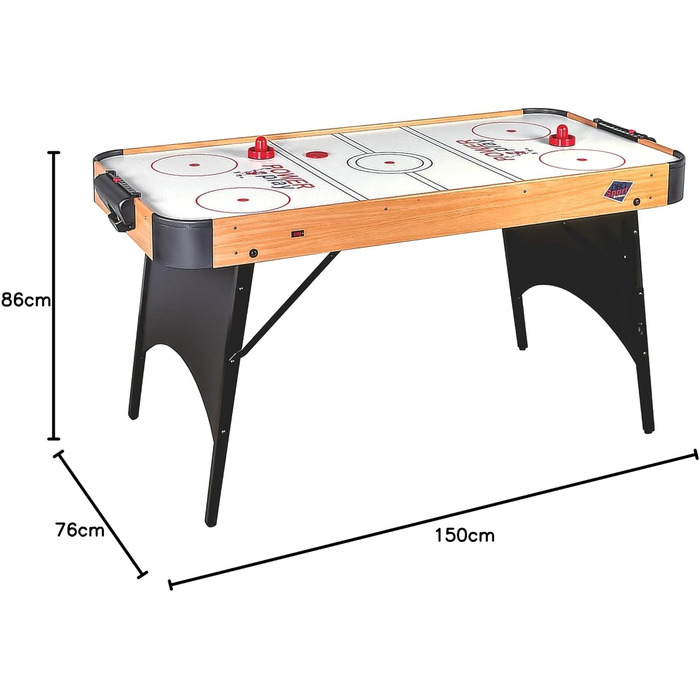 Airhockey Dybior Rider - ігровий стіл для хокею, 150x75x86 см, з дерева