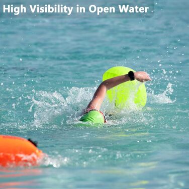 Надувна плавуча шийка 20L для дорослих та дітей - безпечний плавальний засіб для відкритих вод та триатлону (жовтий)