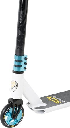 Трюковий самокат STAR SCOOTER Pro Sport 110мм для дітей від 7 років та дорослих, алюмінієвий, HIC, біло-синій