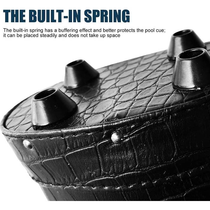 Чохол для більярдних київ на 2 киї з штучної шкіри, чорний