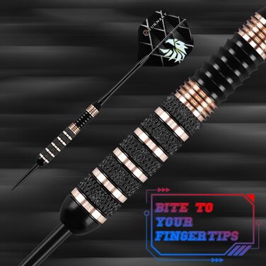 Дарти Turnart Metallspitze Set - Професійний набір дротиків 6 шт (22/24 г) з латунними корпусами та сталевими наконечниками