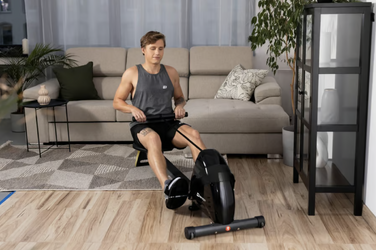 Гребний тренажер Hop-Sport HS-030R Boost золотистий