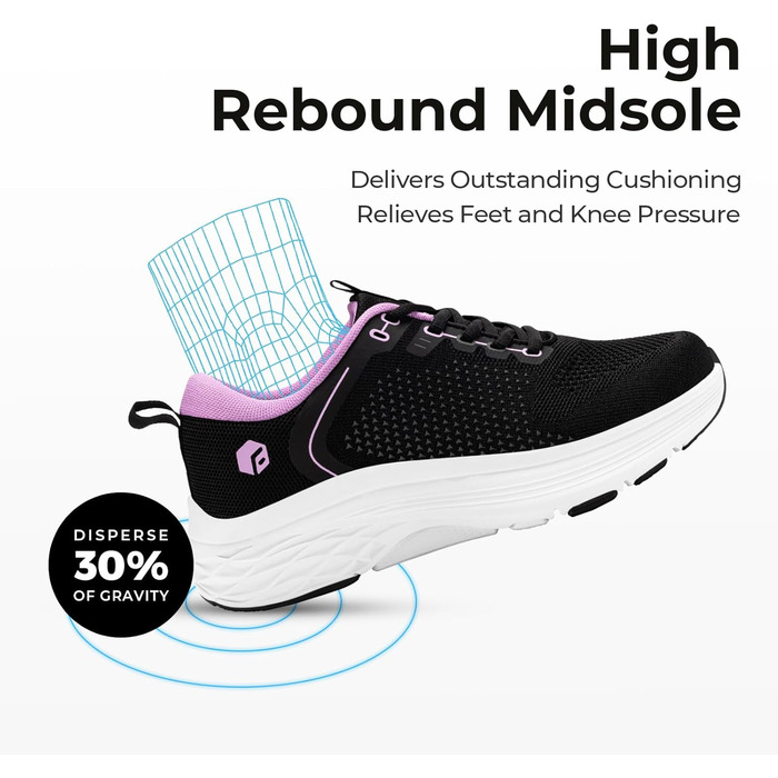 Жіночі кросівки FitVille, чорного кольору, розмір 39.5 EU