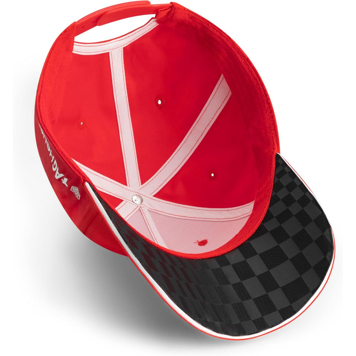 Кепка PUMA Porsche Motorsport з вигнутим козирком, логотипи Porsche Motorsport та спонсорів, червона
