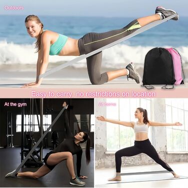 Набір для пілатесу вдома 13-в-1: м'яч, шкарпетки, гумки, ремінь. Чорний колір