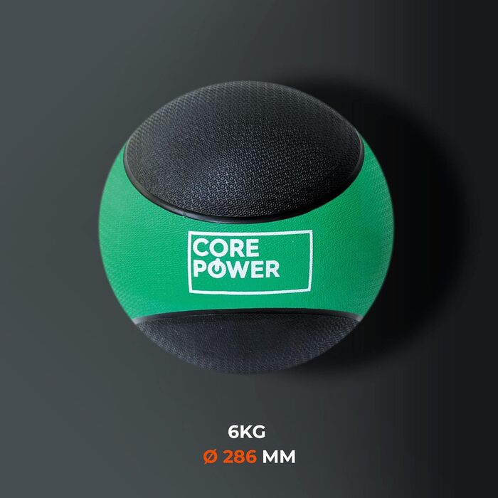 Медичний м'яч Core Power 6 кг для фітнесу, реабілітації та тренувань всього тіла, вага 1-10 кг, професійна якість