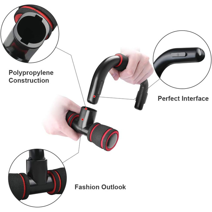 Флінтронік Підставки для віджимань, дошка для віджимань, складані, портативні, багатофункціональні, для тренувань всього тіла