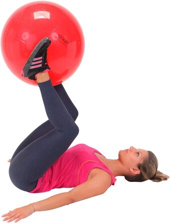 Гімнастичний м'яч GYMNIC 55 см для фітнесу, йоги та офісу, червоний