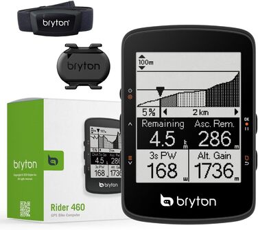 Велокомп'ютер Bryton Rider 460 GPS з LCD 2,6