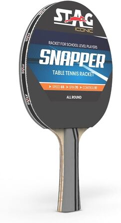 Стіл-тенісний ґрати Stag Iconic Snapper Series | Сірий та чорний | Професійна серія для тренувань | Яскравий дизайн