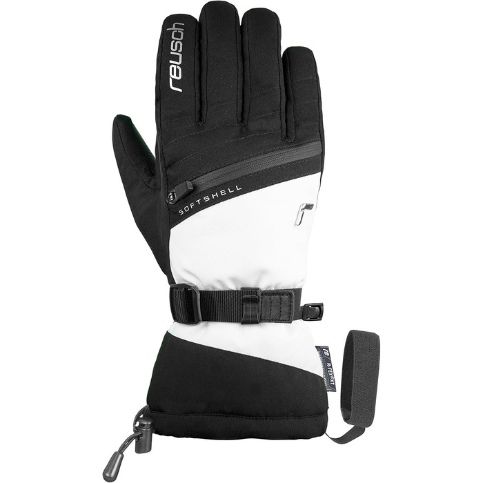 Жіночі рукавички Reusch Demi R-tex XT, водонепроникні, дихаючі, дуже теплі, чорні/білі, розмір 8