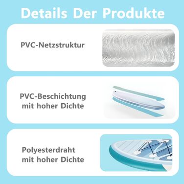Надувний SUP дошка CASSILANDO Stand Up Paddle Board 335см з аксесуарами та сумкою для перенесення. Підходить для йоги, риболовлі, серфінгу, для дорослих та підлітків.