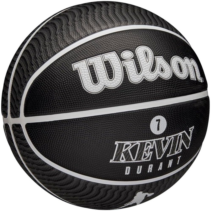 Баскетбольний м'яч Wilson NBA Player Icon для вулиці, розмір 7 (29,5 дюйма) та міні