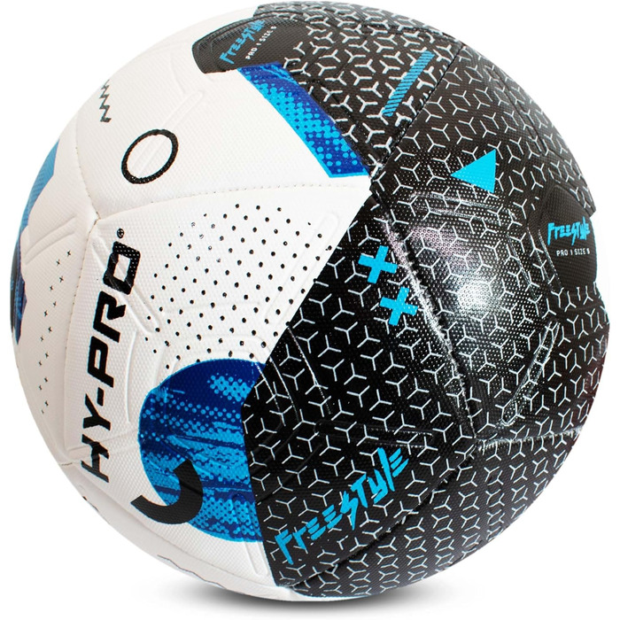 Футбольний м'яч Hy-Pro №5 синій Freestyle Blue з покриттям PVC для тренувань та ігор за будь-якої погоди