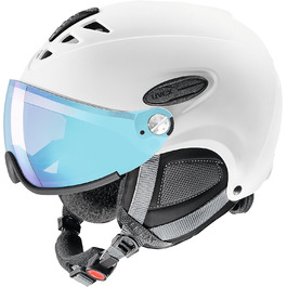 Лижний шолом Uvex HLMT 300 Vario, 55-58 см, білий матовий, фотохромна лінза
