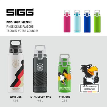 Пляшка для води SIGG Tritan 0.6L, легка, для газованих напоїв, BPA-free, герметична, придатна для миття в посудомийці