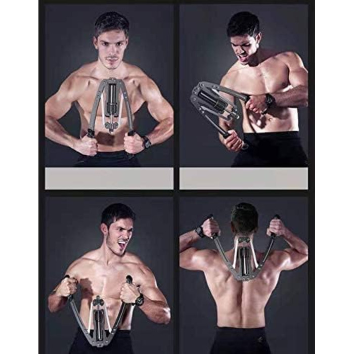 Гідравлічний тренажер для пресу та грудей LEJIEYIN Power Twister, 10-200 кг, для дому, синій