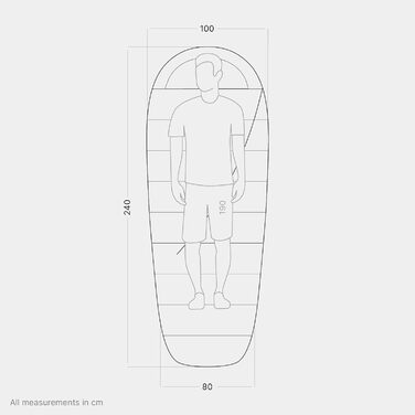 Спальний мішок Qeedo Buddy XL 8 XXL, для дорослих та підлітків (до 220 см), 3 сезони, літо, Outdoor, Peach Skin (зелений)
