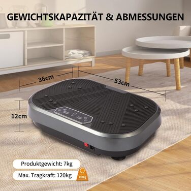 Платформа для вібраційного тренування KRYLIX: схуднення, лімфодренаж, фітнес з еластичними гумками для жінок та чоловіків