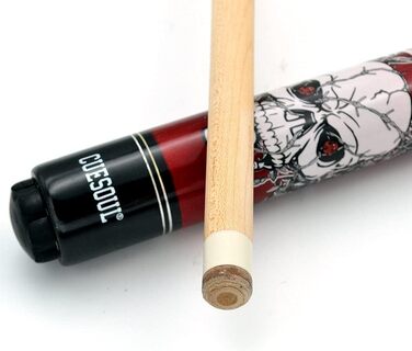 CUESOUL Біліардний кий 19/20/21oz з дерева клен, комплект Rock The World, червоний, 20oz