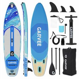 SUP дошка надувна Premium Kleinblau 335x86x15 см з комплектом аксесуарів та кріпленням для камери