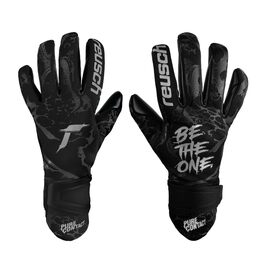 Воротарські рукавиці Reusch Pure Contact Infinity Junior для футболу (чорні) - дитячі, для штучної трави