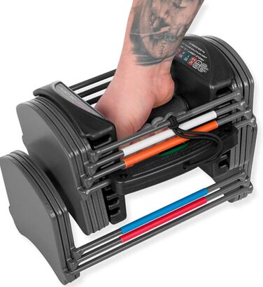 POWERBLOCK Sport 24 кг - чорні гантелі для занять спортом