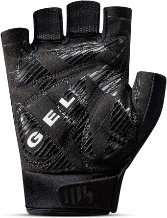 Велоперчатки Roeckl ITAMOS 3 Gel, безпальцеві, чорні, розмір 7