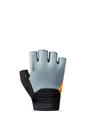 Велоперчатки Roeckl ITAMOS 3 Gel, короткі пальці, сіро-помаранчеві, розмір 10.5