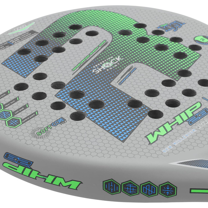 Падельна ракетка Adutlo Royal Padel RP 790 Whip Poly зелена