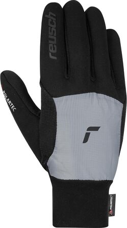 Універсальні спортивні рукавички Reusch Garhwal Hybrid Touch-TEC для чоловіків і жінок, сенсорні, для смартфона та планшета, сірі-чорні, розмір 10.5, для активного відпочинку