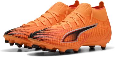 Жіночі футбольні бутси PUMA Ultra 6 Match+ Fg/Ag, кольори: блакитний, білий, червоний, чорний (42 EU)