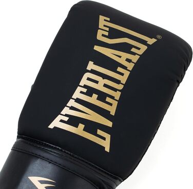 Боксерські рукавички Everlast Cardio Elite Gold/Black, для тренувань, мішка, лап, швидкості, відкритий великий палець, відкритий великий палець, подвійне шарування піною, ергономічне захоплення - Оригінальні Everlast BLACK/GOLD S/M