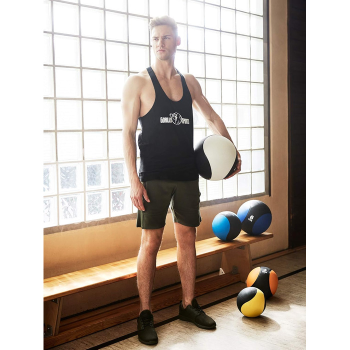 Медичний м'яч GORILLA SPORTS, гумовий, різна вага, для фітнесу, слембол, тренувальний м'яч, нековзка поверхня, вибір кольору