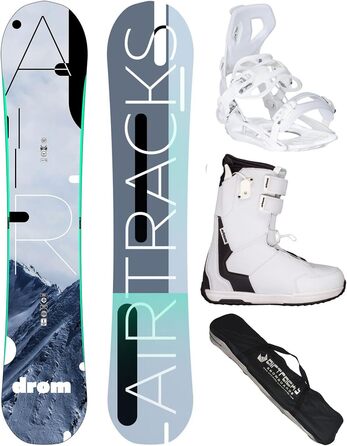 Комплект сноубордистський Airtracks Drom Rocker: сноуборд, кріплення Master W Fastec, черевики Master W QL, сумка для сноуборду (140-155 см)
